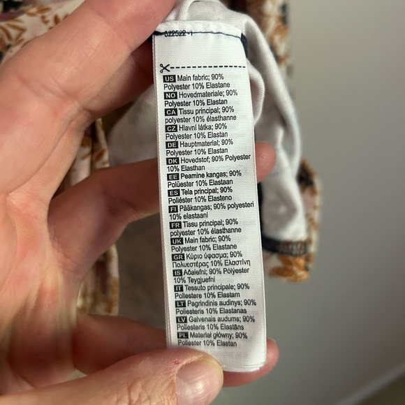 Kari Traa Long Sleeve Thermal Shirt Size Medium Bird Print - Picture 4 of 8